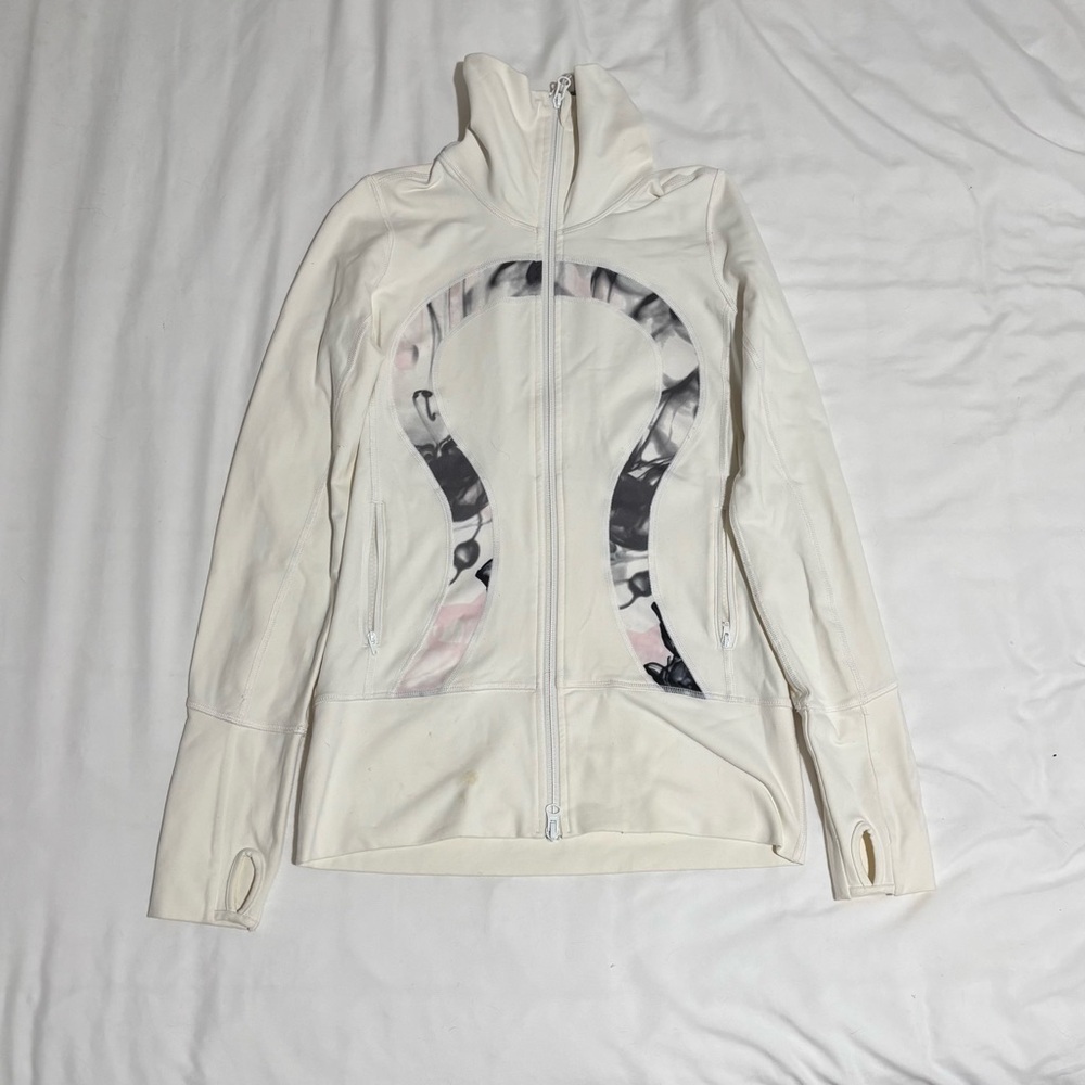 Lululemon White Zip-Up Jacket
